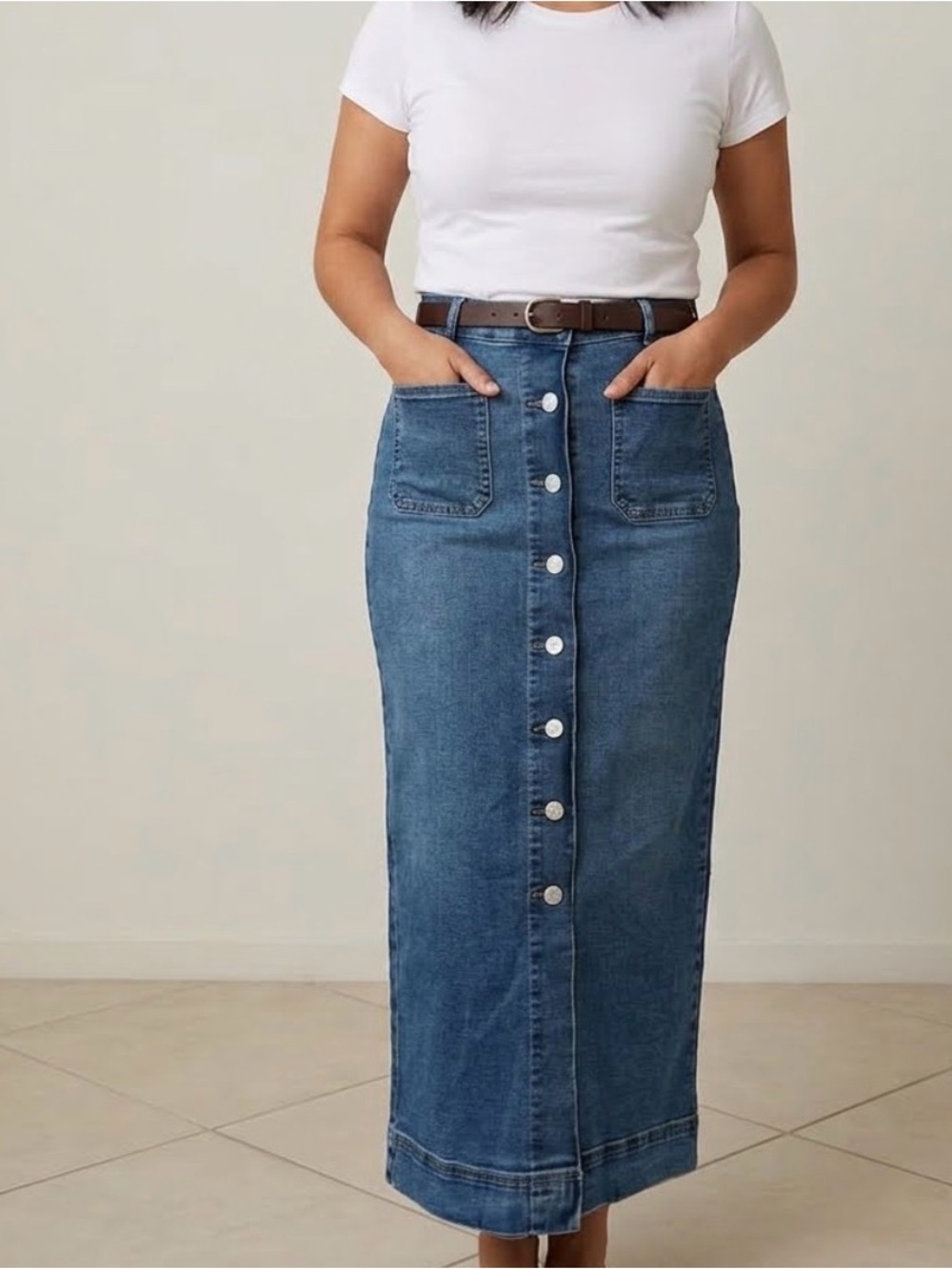 Mint condition bagatelle sz 6 maxi jean skirt 1988